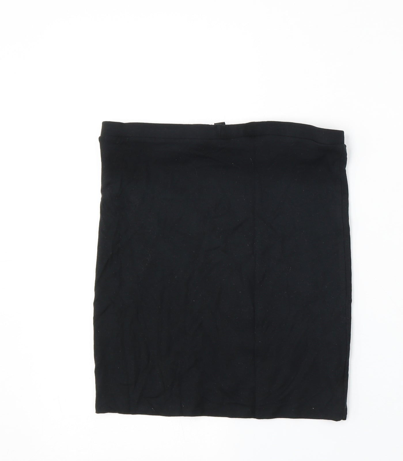 Topshop Womens Black Viscose Straight & Pencil Skirt Size 10