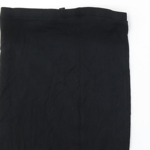 Topshop Womens Black Viscose Straight & Pencil Skirt Size 10