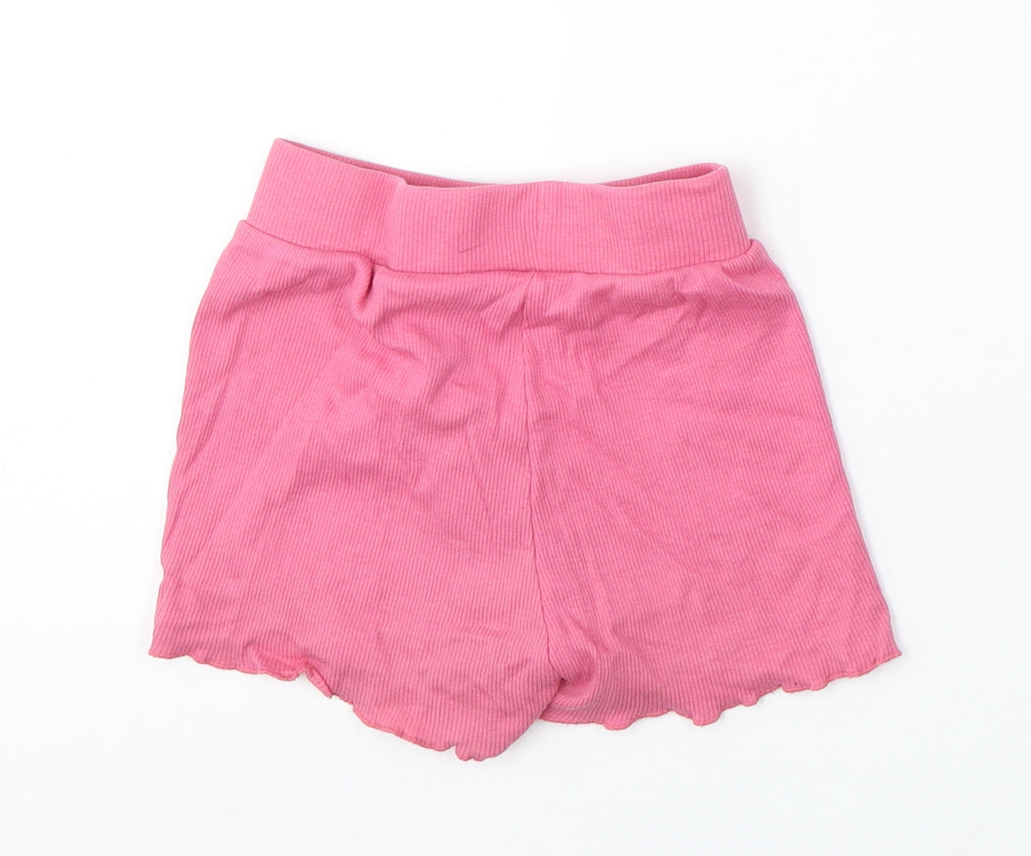 Primark Girls Pink Cotton Sweat Shorts Size 5-6 Years Regular