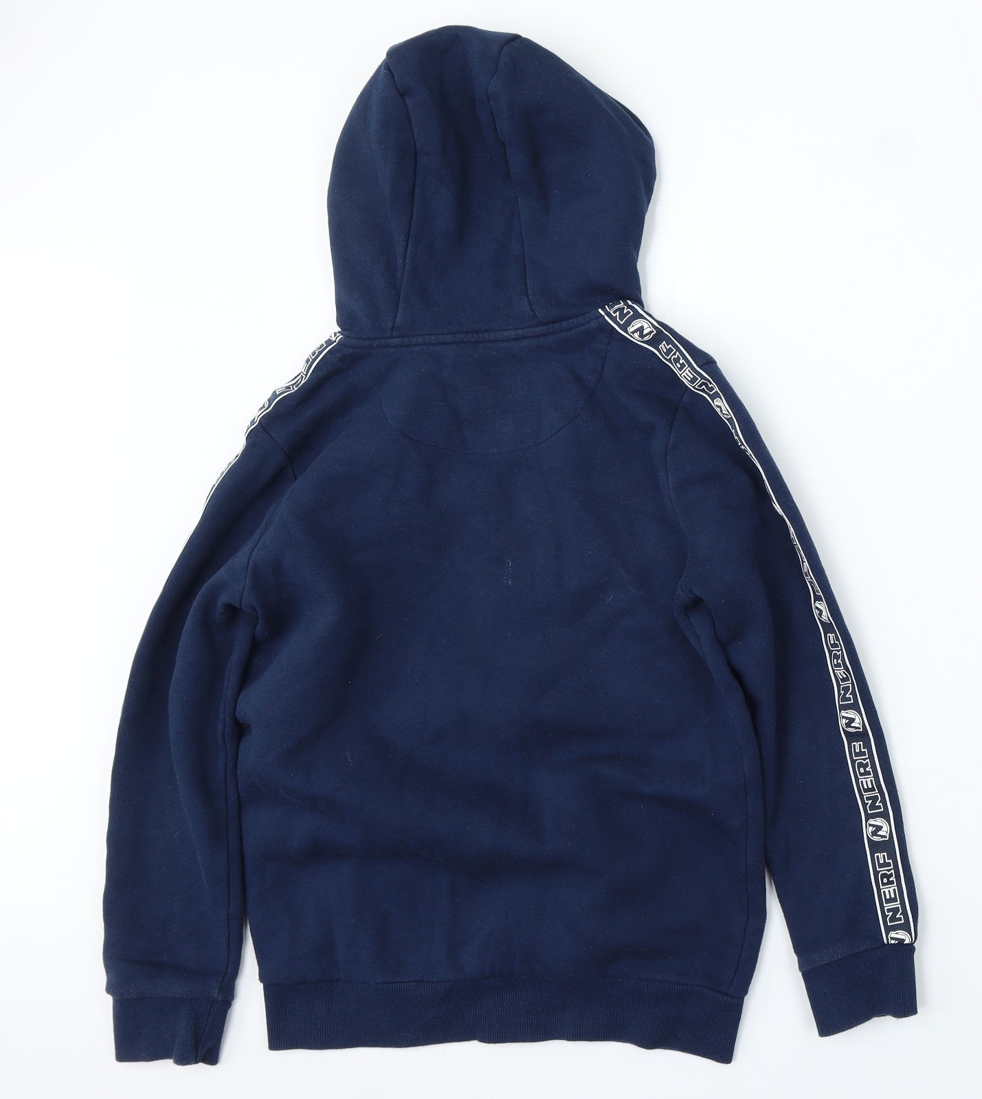 NERF Boys Blue Cotton Full Zip Hoodie Size 11-12 Years Zip