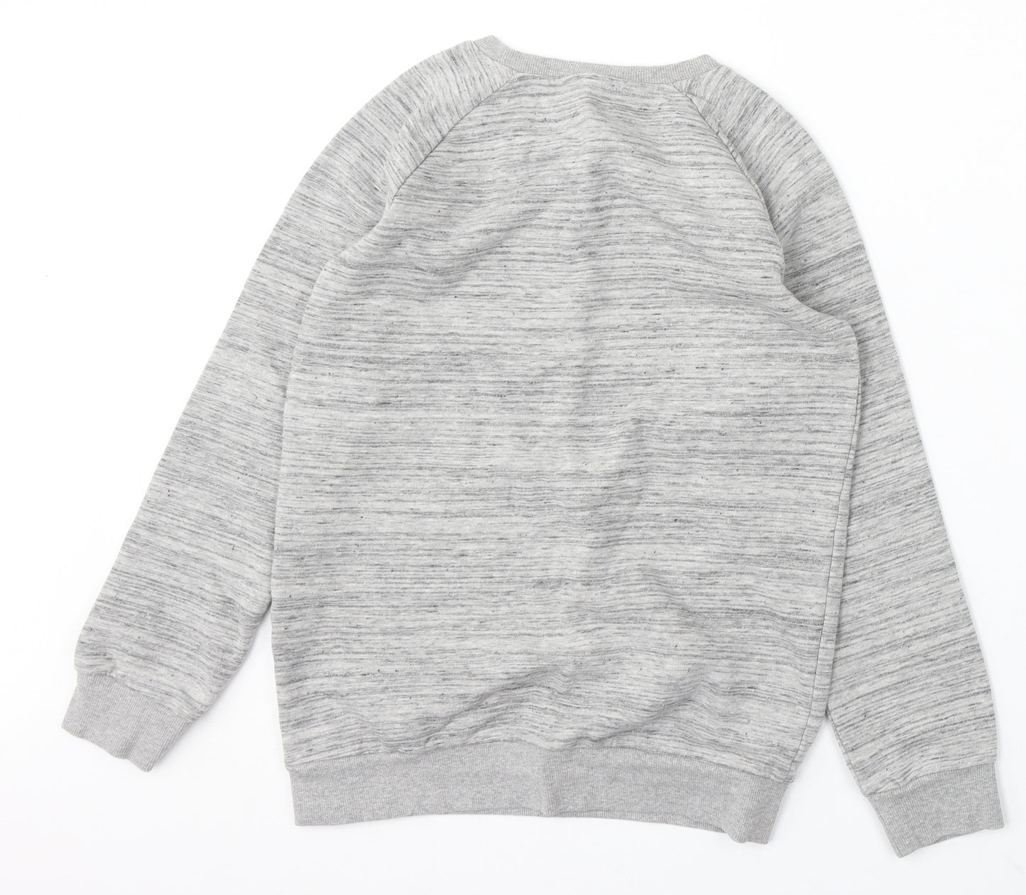 Nutmeg Girls Grey Cotton Pullover Hoodie Size 11-12 Years