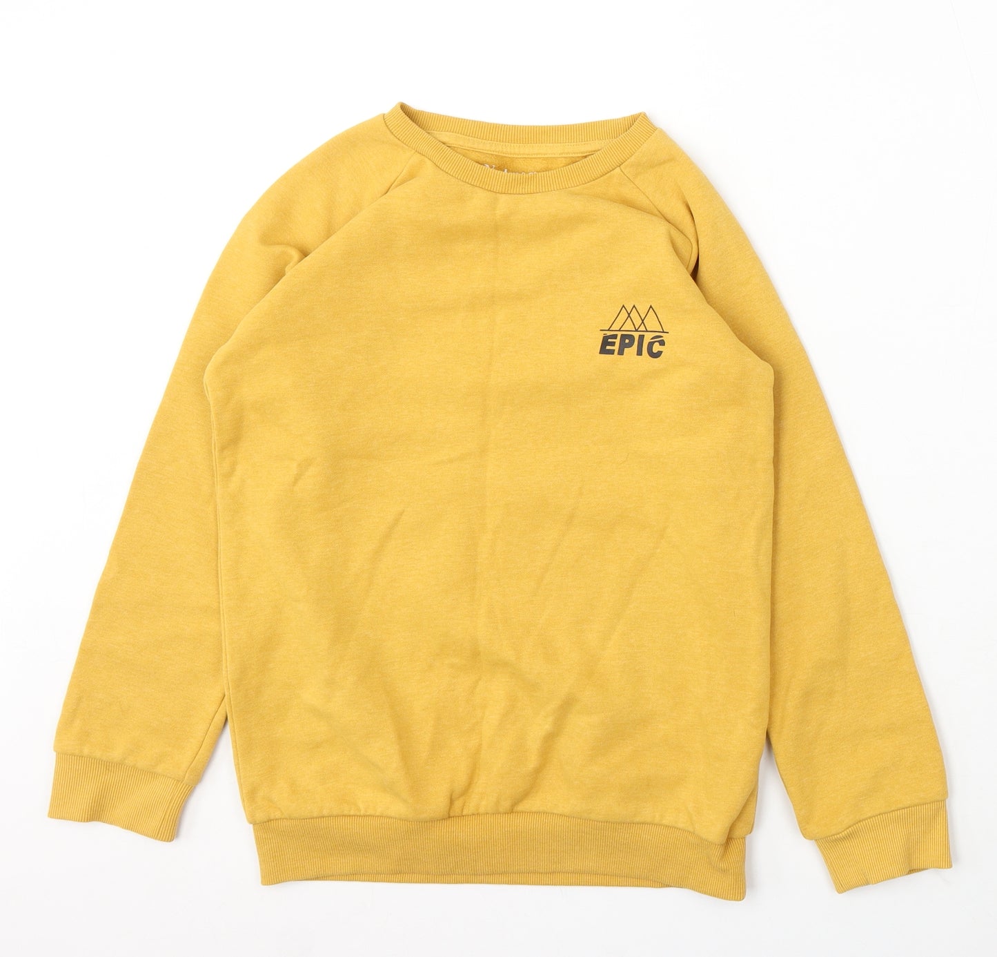 Nutmeg Girls Yellow Cotton Pullover Sweatshirt Size 11-12 Years