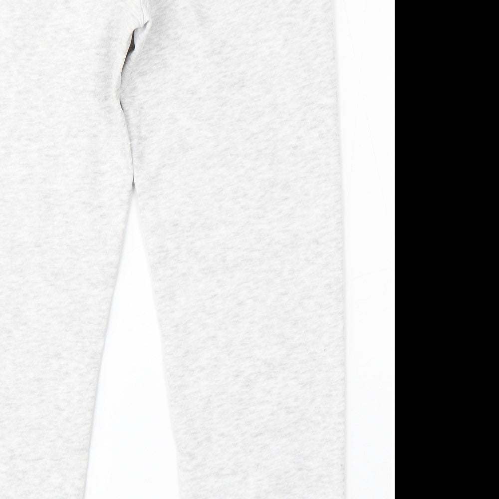 George Girls Grey Cotton Jogger Trousers Size 9-10 Years Regular