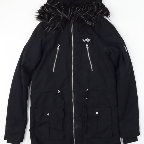 Henleys Womens Blue Jacket Coat Size 8 Zip