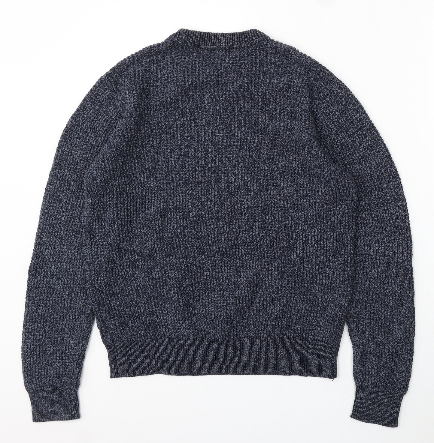 Primark Womens Blue Round Neck Cotton Pullover Jumper Size M