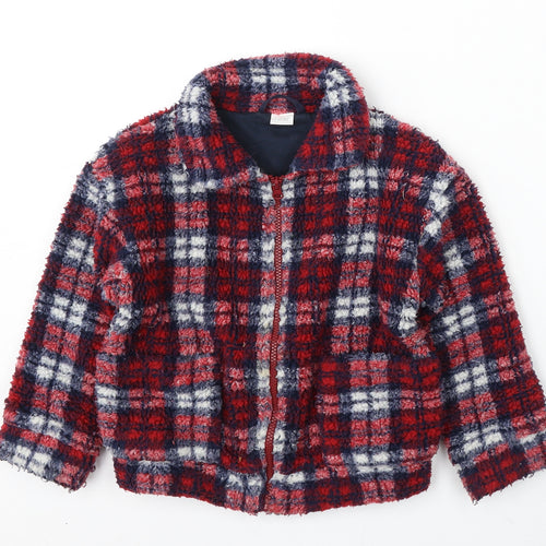 NEXT Girls Multicoloured Plaid Jacket Coat Size 6 Years