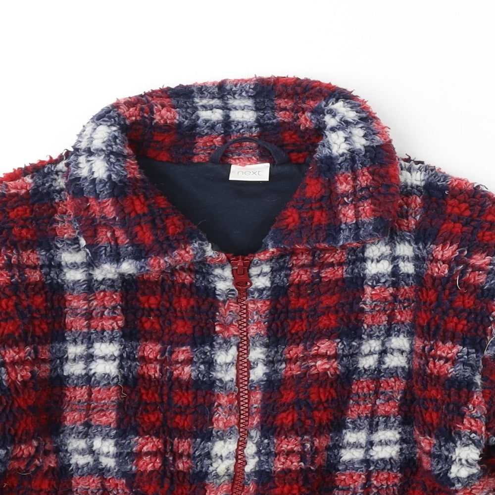 NEXT Girls Multicoloured Plaid Jacket Coat Size 6 Years