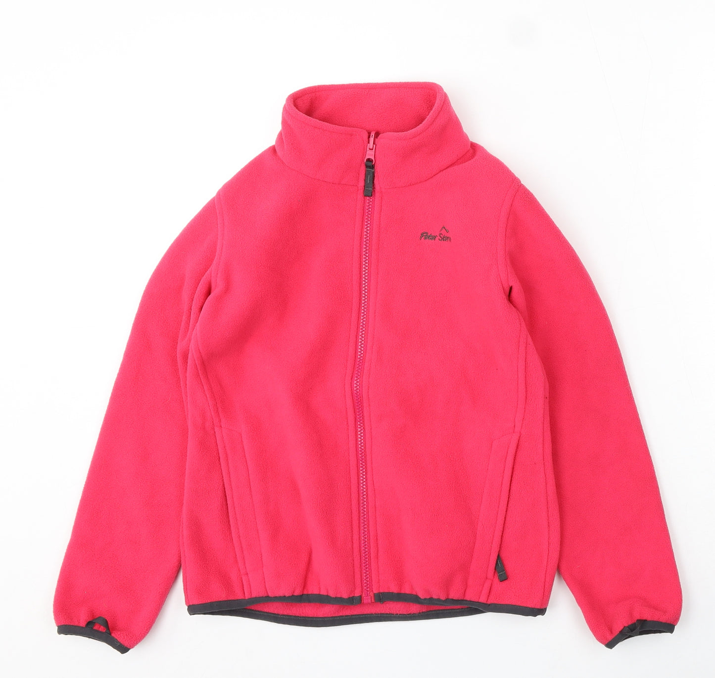 Peter Storm Girls Pink Polyester Full Zip Sweatshirt Size 9-10 Years Zip