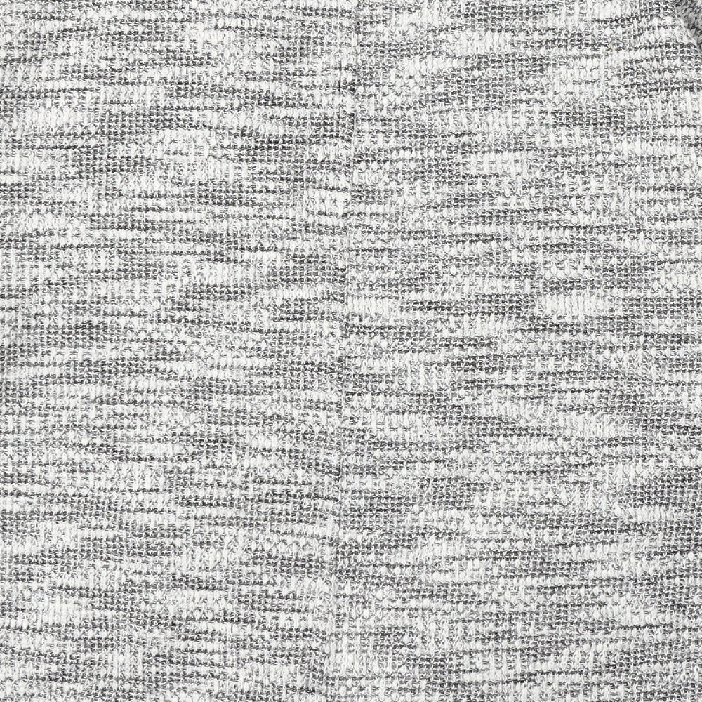 HUGO BOSS Womens Grey V-Neck Polyester Cardigan Jumper Size M