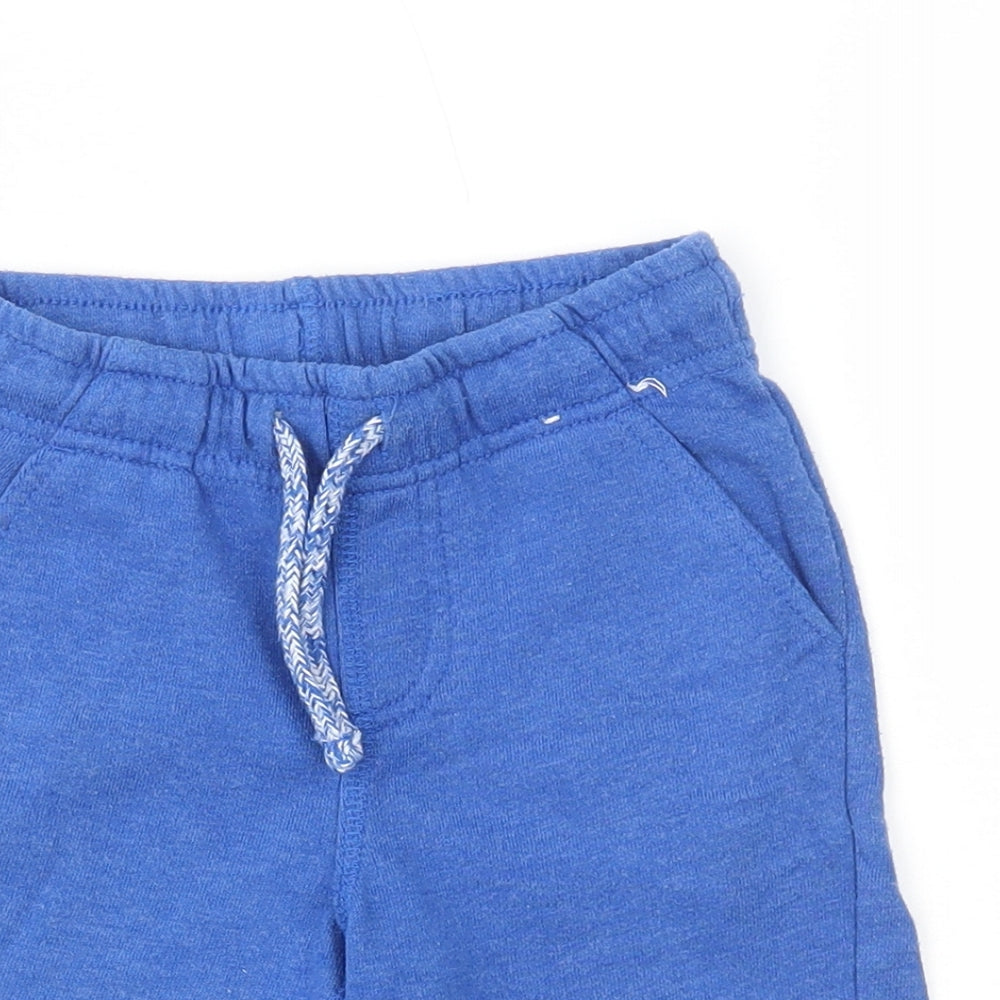 F&F Boys Blue Cotton Sweat Shorts Size 5-6 Years Regular