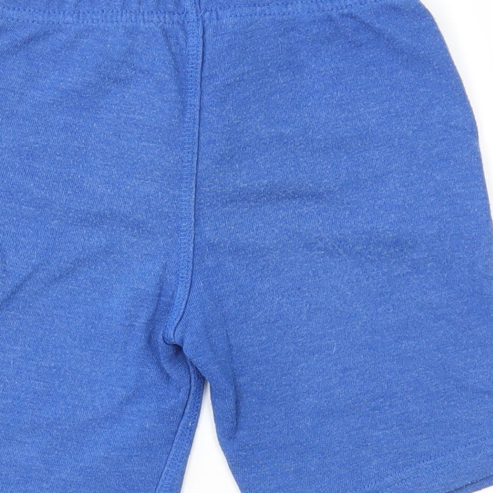 F&F Boys Blue Cotton Sweat Shorts Size 5-6 Years Regular