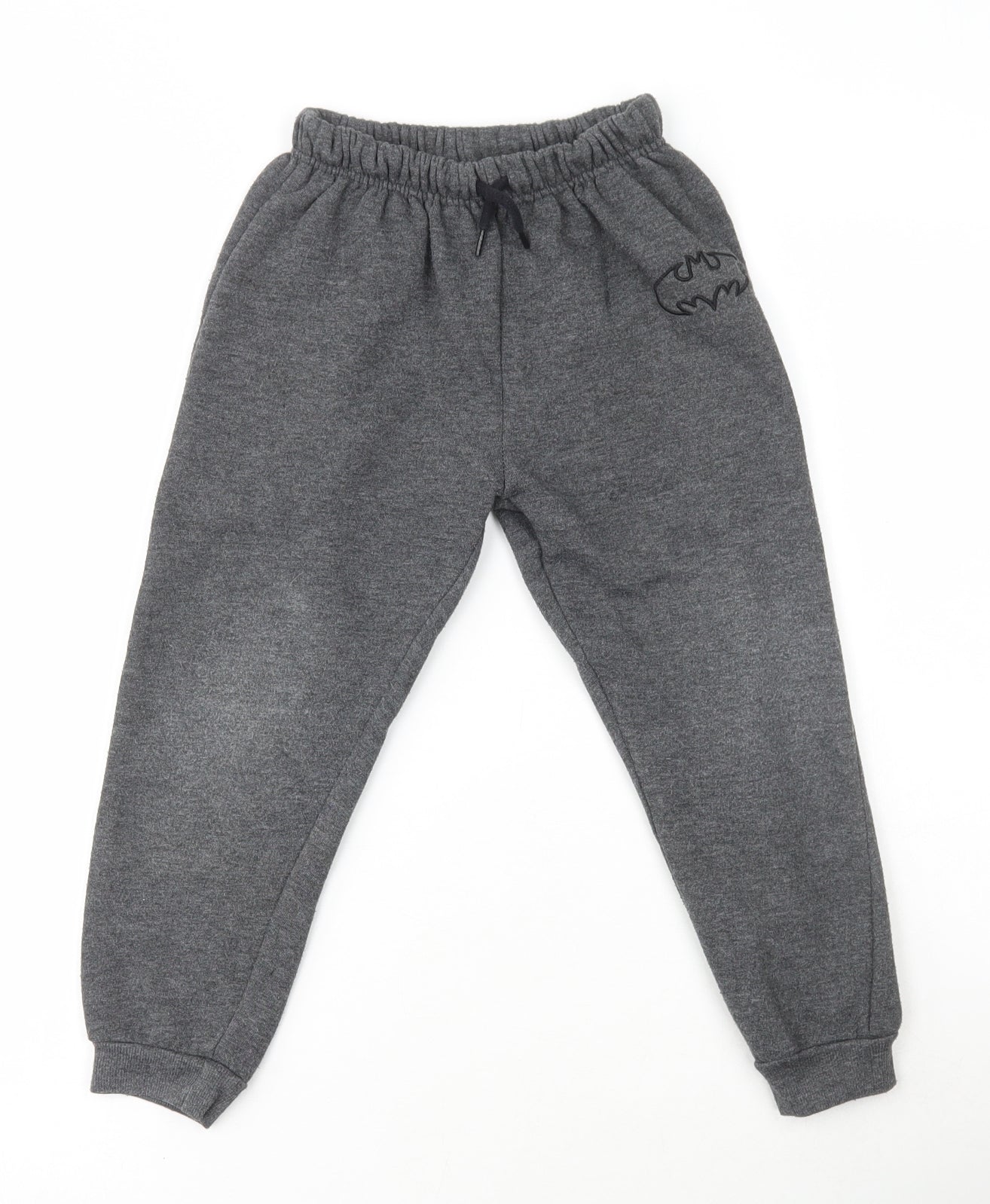 Batman Girls Grey Cotton Jogger Trousers Size 5-6 Years Regular - Batman
