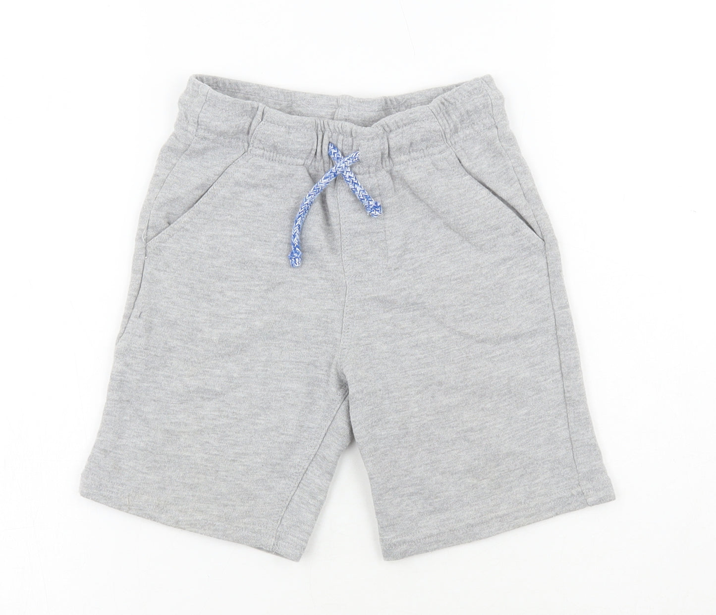 F&F Boys Grey Cotton Sweat Shorts Size 5-6 Years Regular