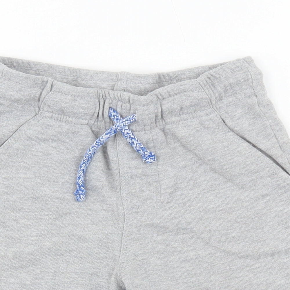 F&F Boys Grey Cotton Sweat Shorts Size 5-6 Years Regular