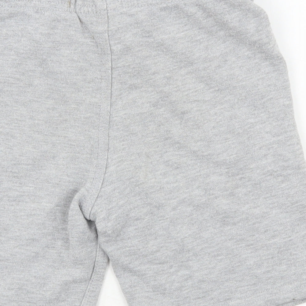 F&F Boys Grey Cotton Sweat Shorts Size 5-6 Years Regular