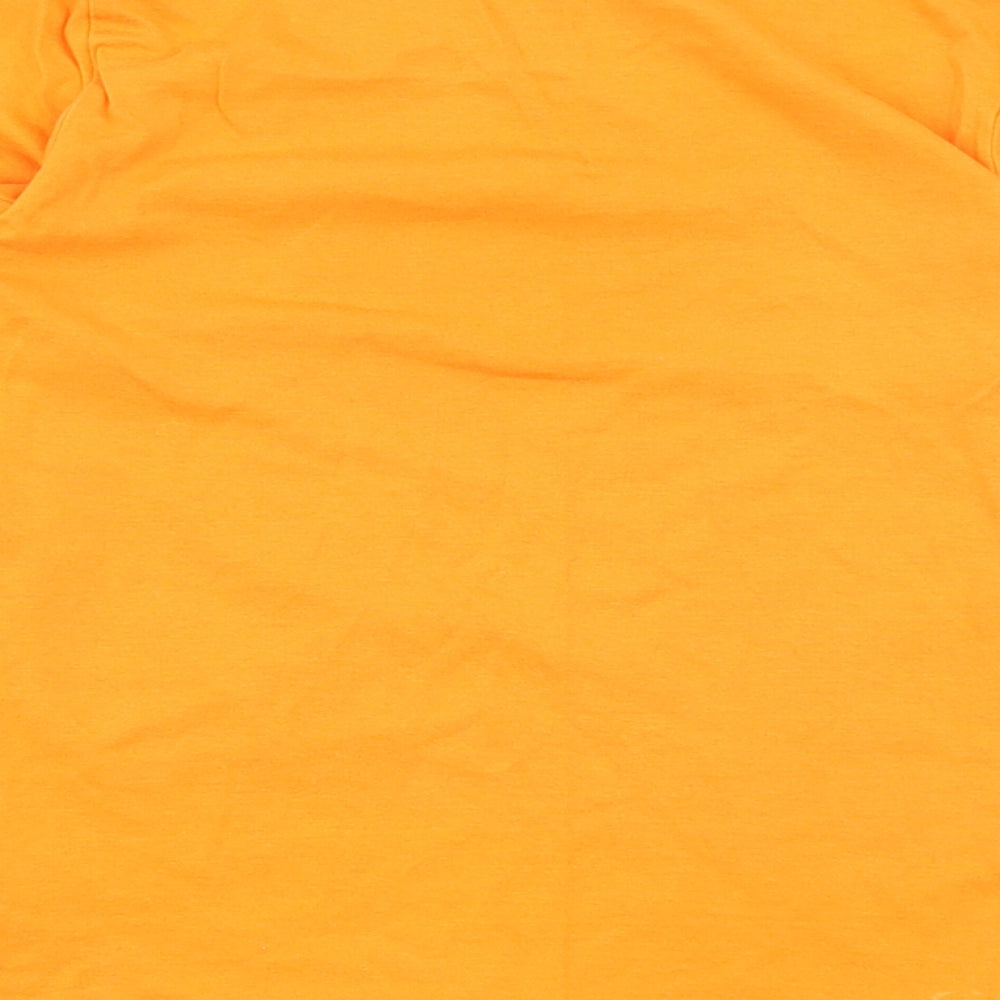 George Boys Orange Cotton Basic T-Shirt Size 7-8 Years Round Neck - Play connect game win