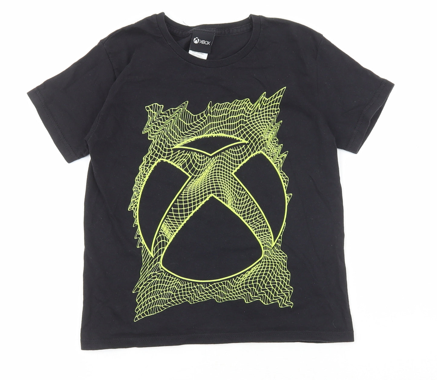 Urban Outlaws Boys Black Cotton Basic T-Shirt Size 5-6 Years Round Neck - Xbox