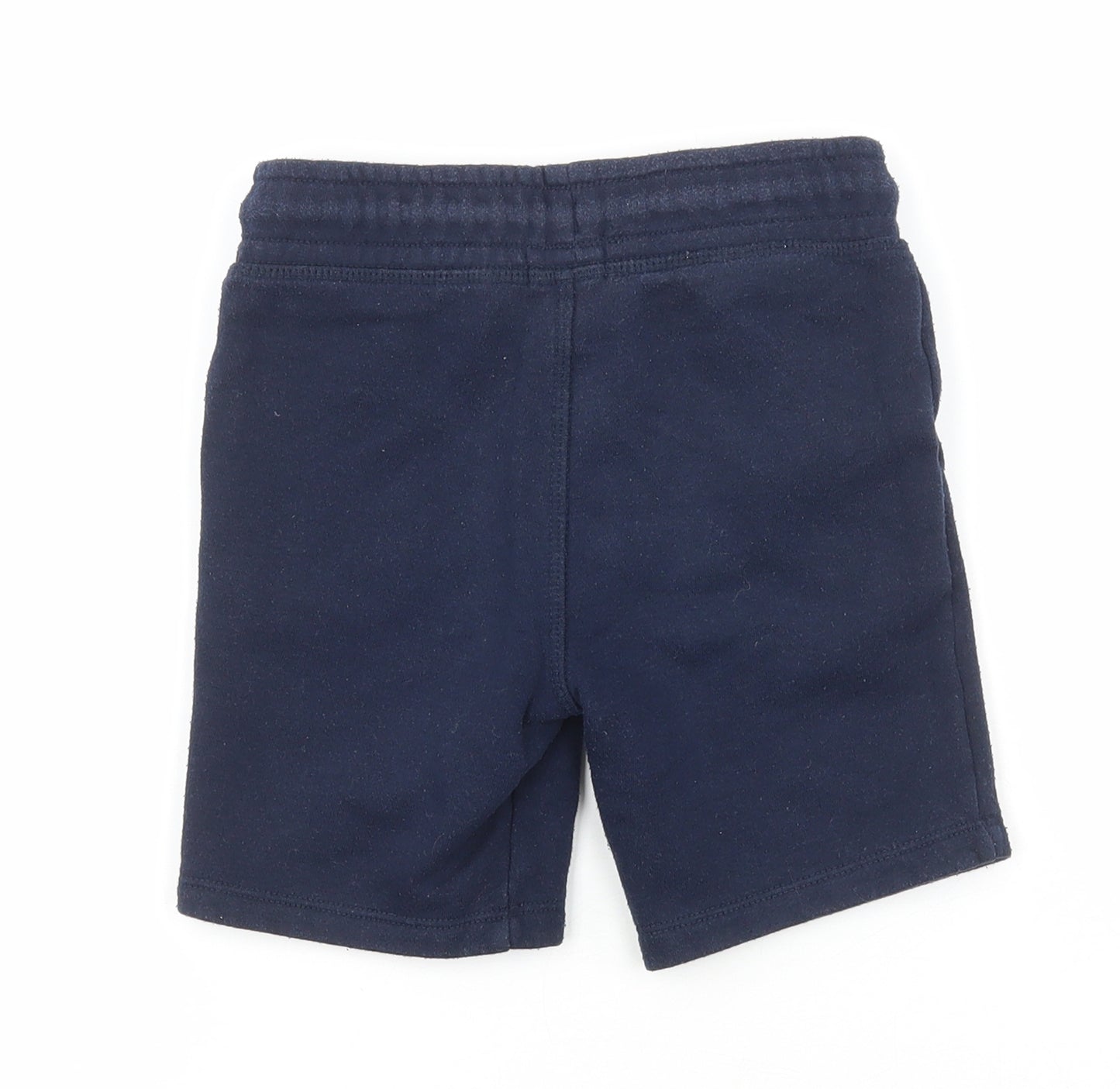 Jeff & Co Boys Blue Cotton Sweat Shorts Size 4-5 Years Regular