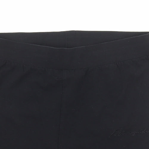 Missguided Womens Black Cotton Sweat Shorts Size 16 L6 in Regular