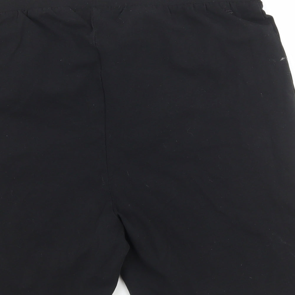 Missguided Womens Black Cotton Sweat Shorts Size 16 L6 in Regular