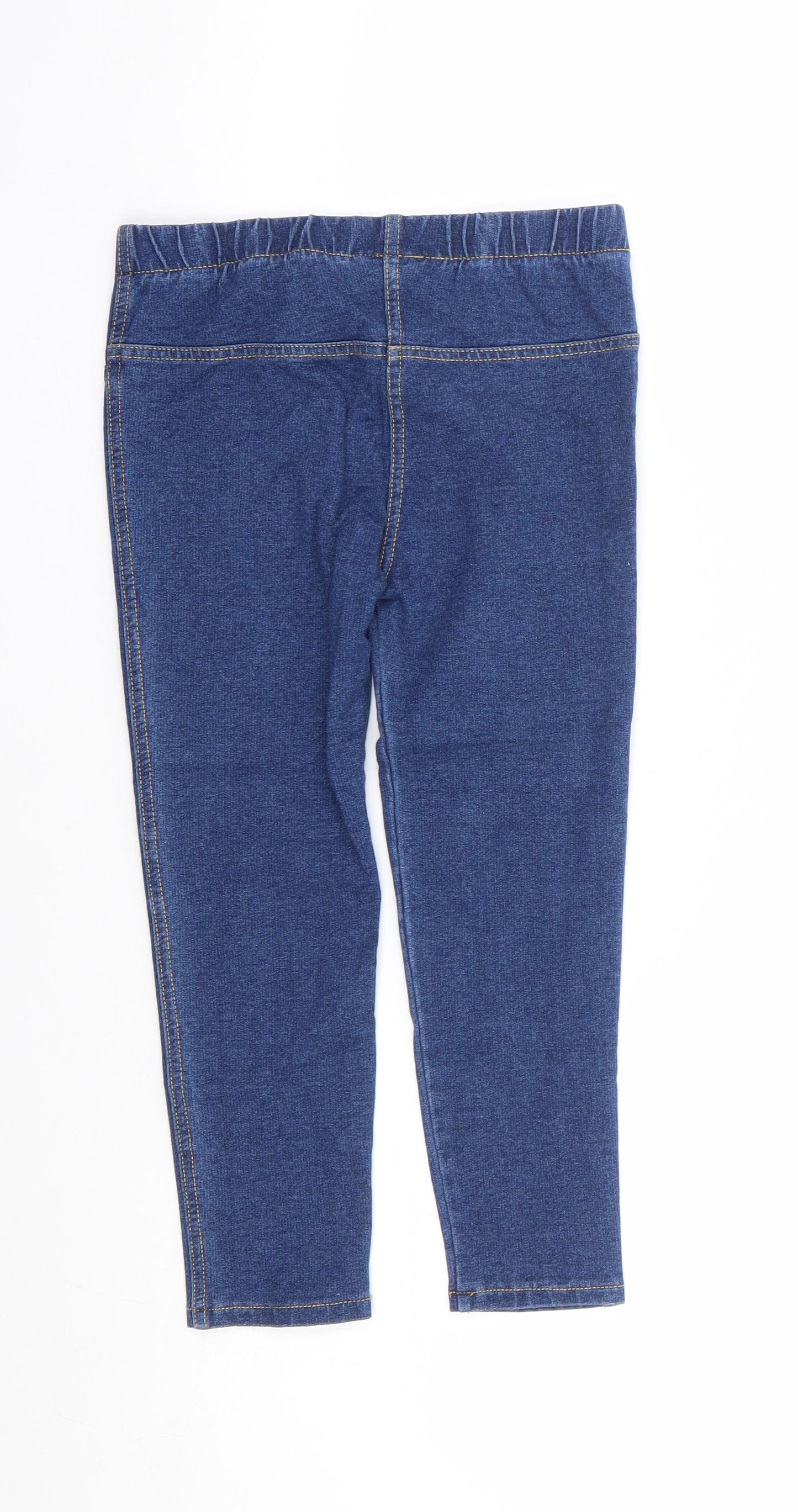 NEXT Girls Blue Cotton Jegging Jeans Size 5-6 Years Regular