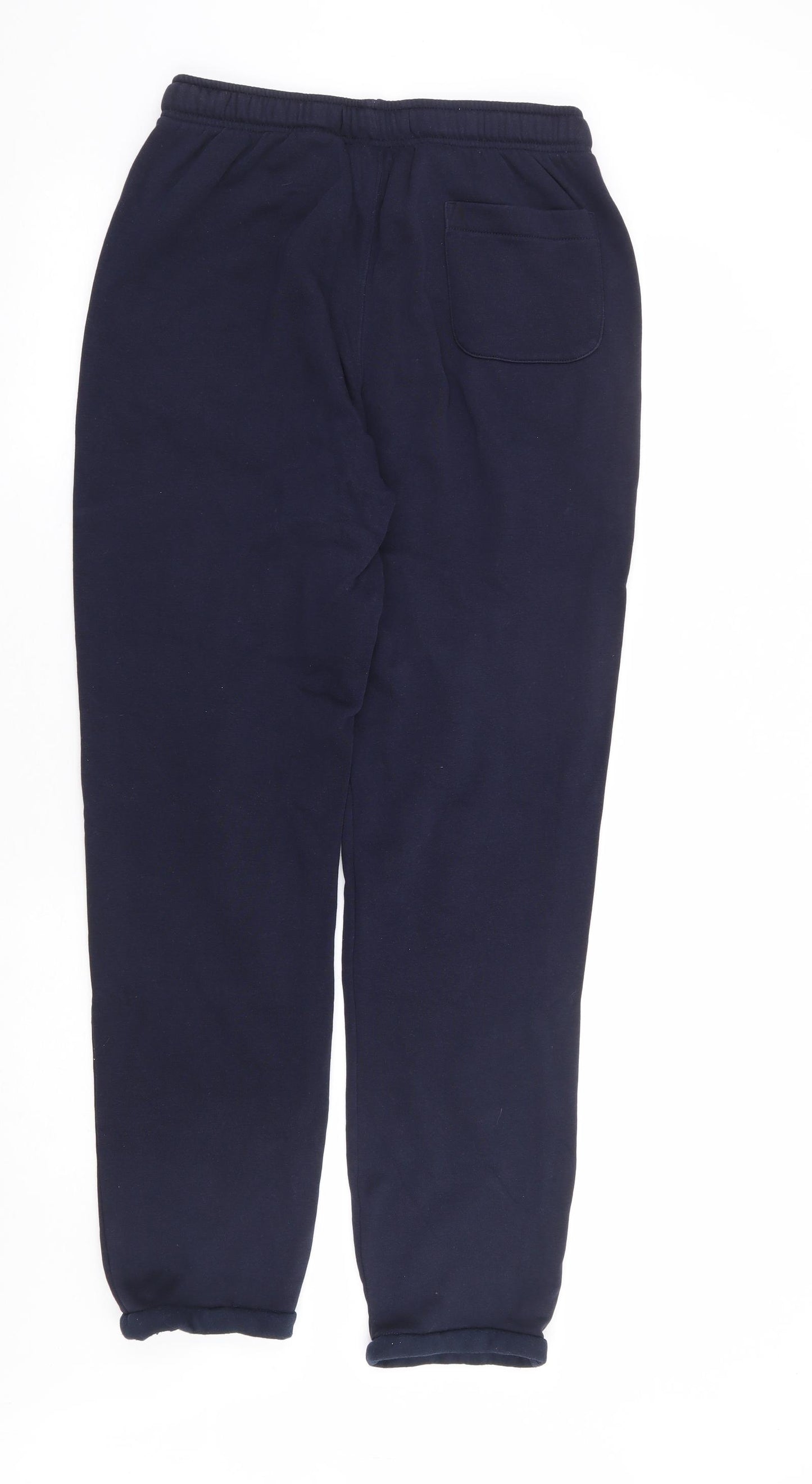 Matalan Mens Blue Cotton Jogger Trousers Size S L31 in Regular Drawstring