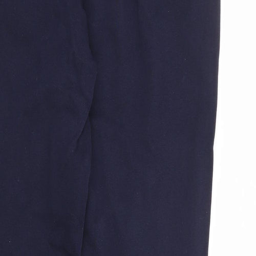Matalan Mens Blue Cotton Jogger Trousers Size S L31 in Regular Drawstring