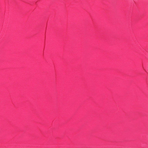 NEXT Girls Pink Cotton Basic Polo Size 18-24 Months Collared