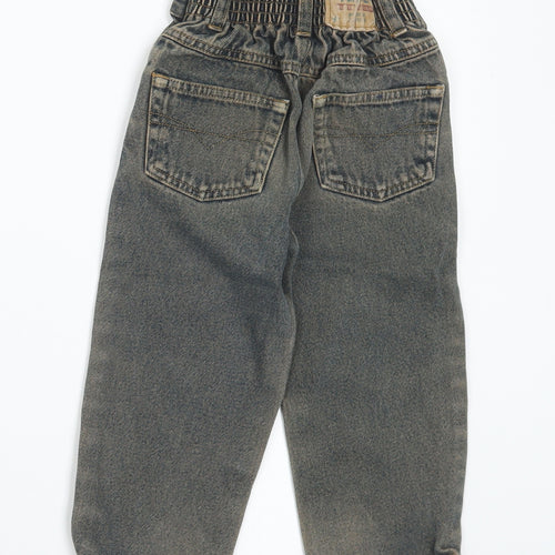 Denim & Co. Boys Blue Cotton Straight Jeans Size 2-3 Years Regular