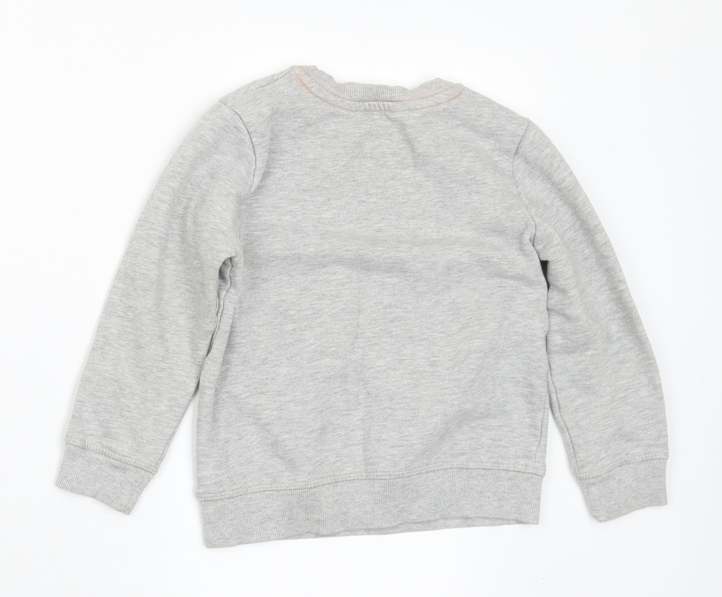 George Boys Grey Cotton Pullover Sweatshirt Size 5-6 Years - Dude