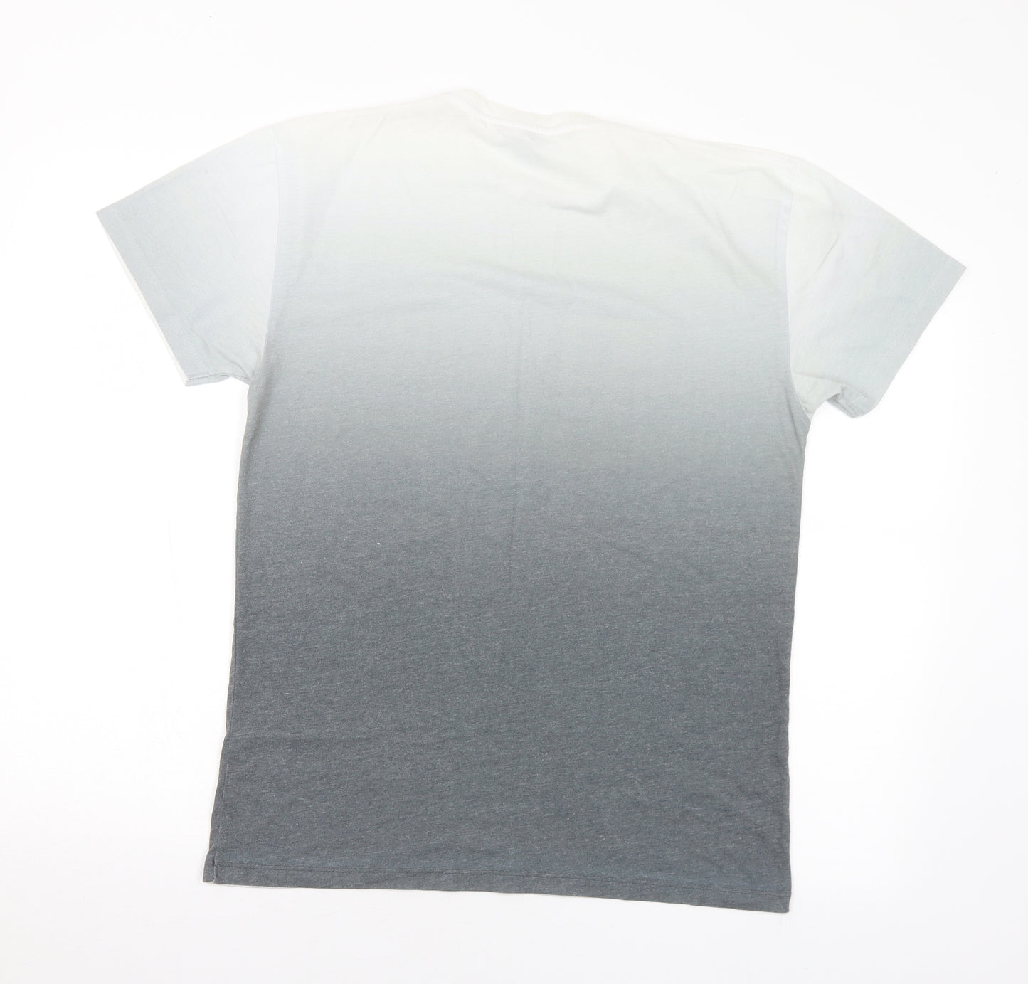 Cedar Wood State Mens Grey Viscose T-Shirt Size M Crew Neck - LENOIR