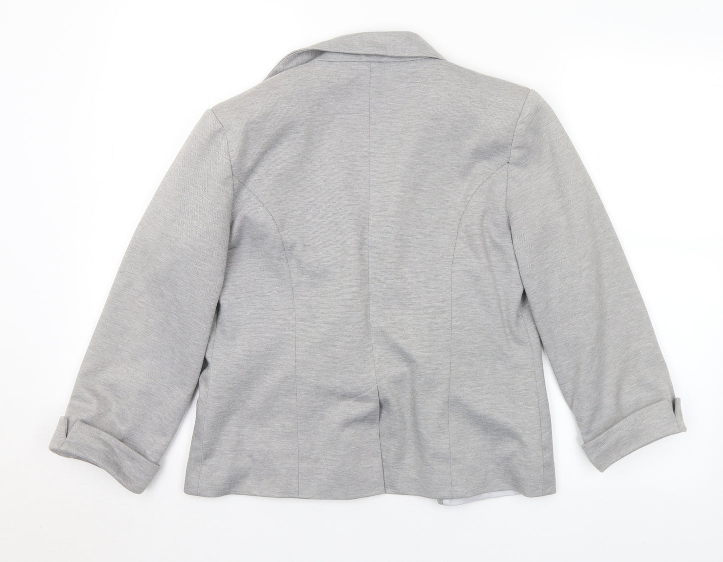 Miss Selfridge Womens Grey Polyester Jacket Suit Size 10