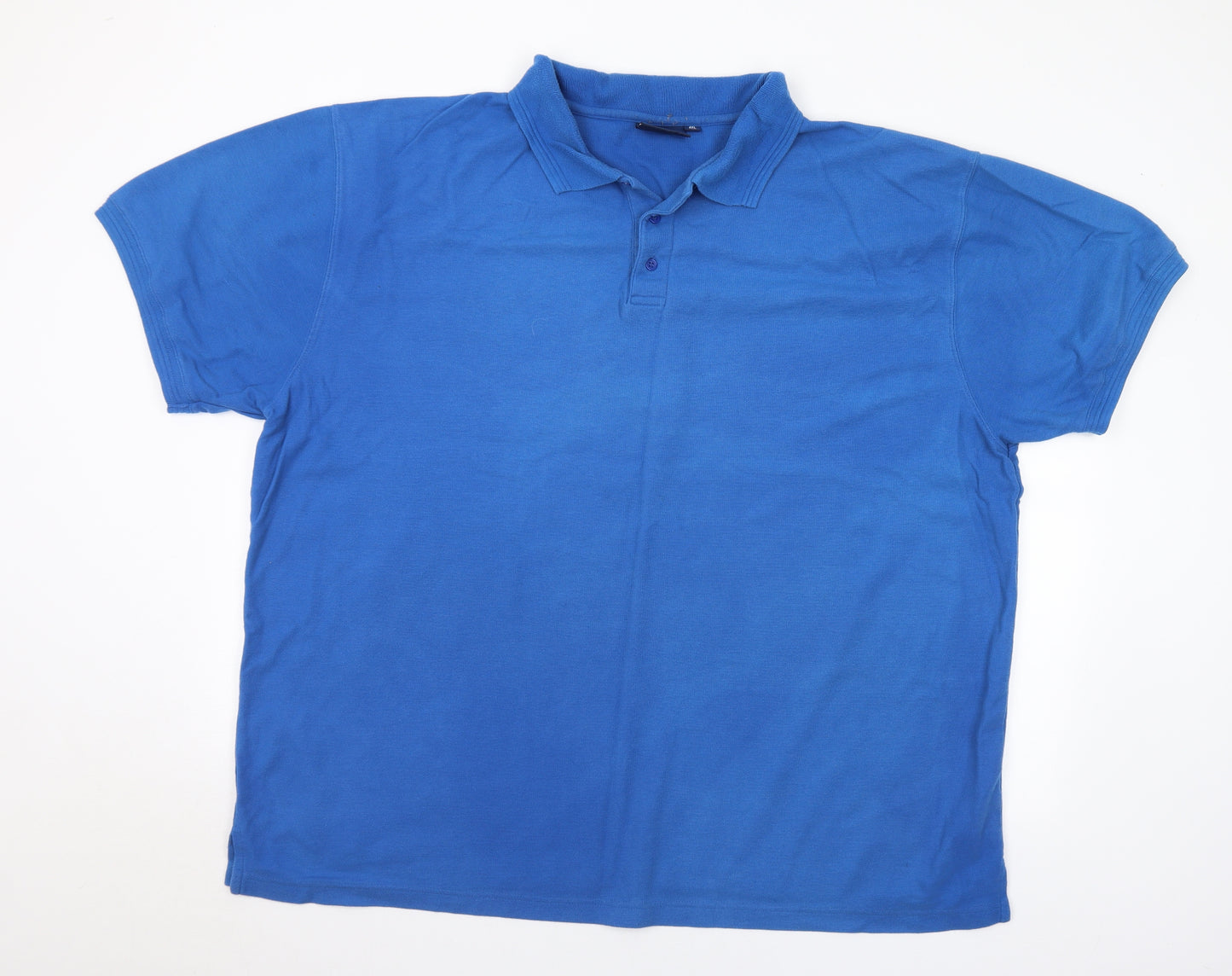 K Sports Mens Blue Cotton Polo Size 4XL Collared