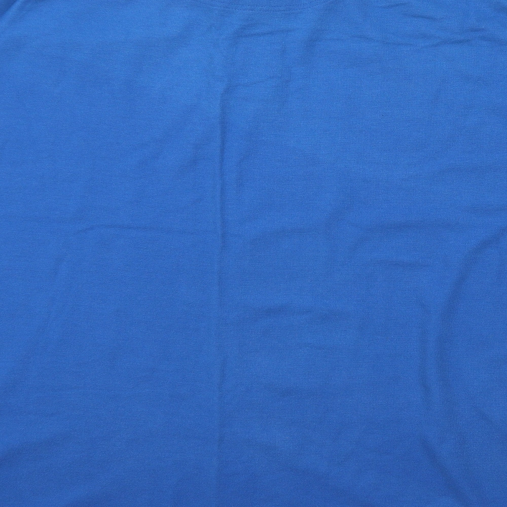 K Sports Mens Blue Cotton Polo Size 4XL Collared