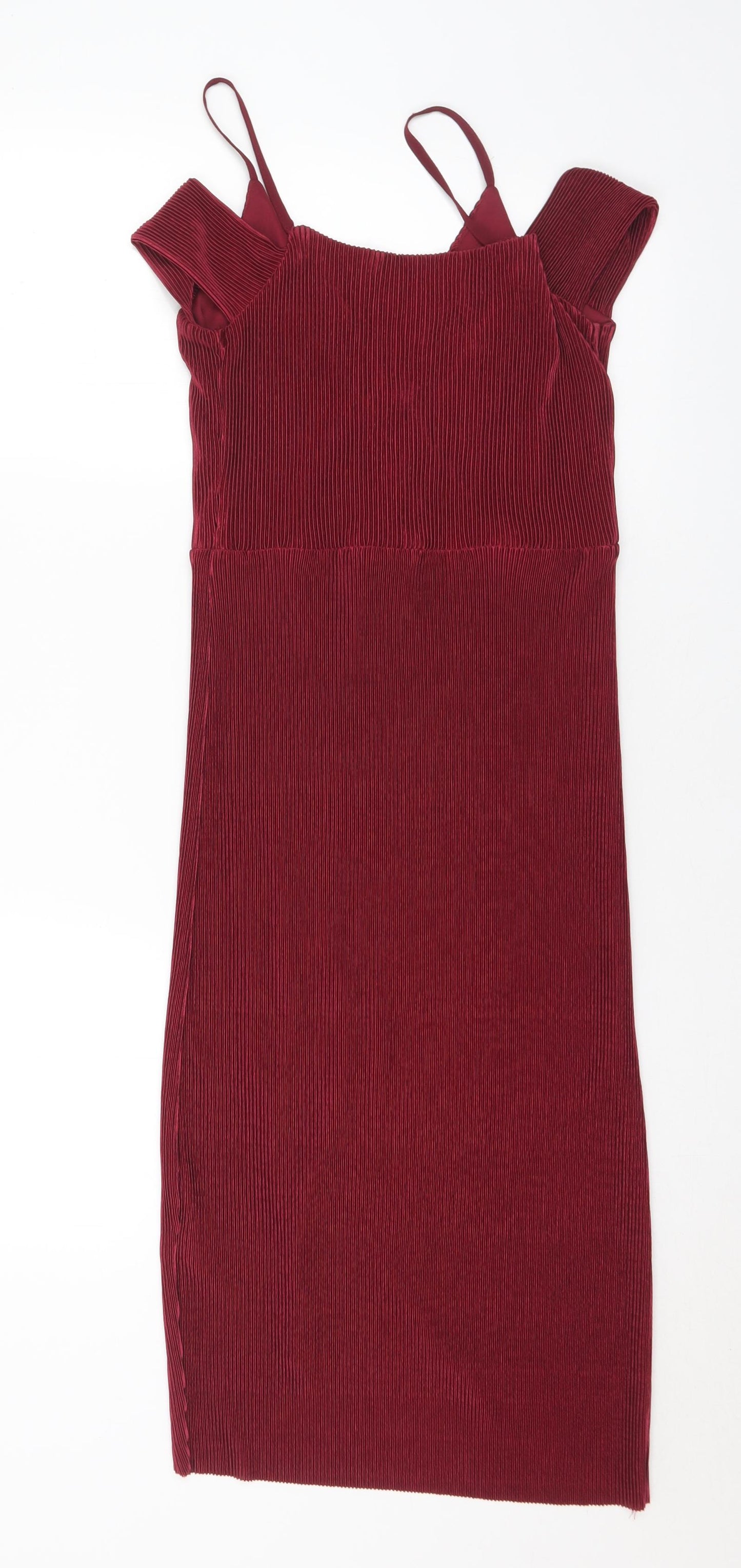 Cameo Rose Womens Purple Polyester Slip Dress Size 6 V-Neck