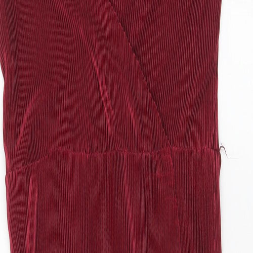 Cameo Rose Womens Purple Polyester Slip Dress Size 6 V-Neck