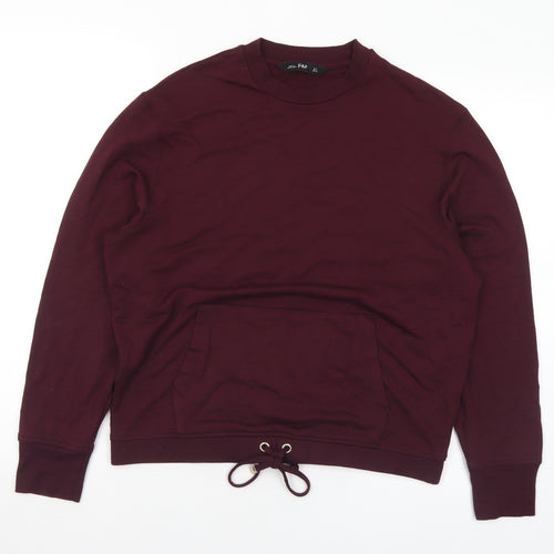 F&F Womens Purple Viscose Pullover Sweatshirt Size 8