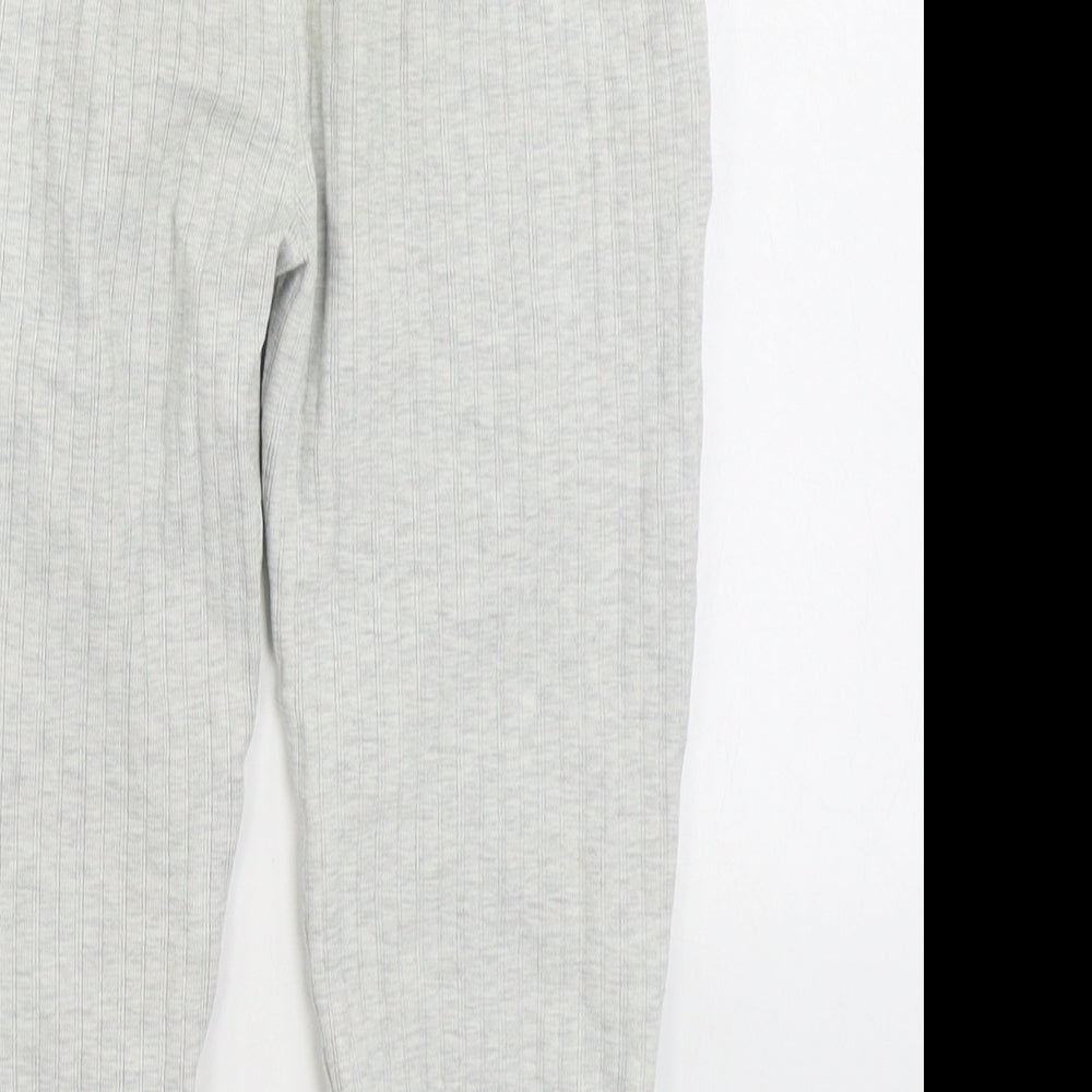 Reebok Boys Grey Polyester Jogger Trousers Size 2 Years Regular Tie
