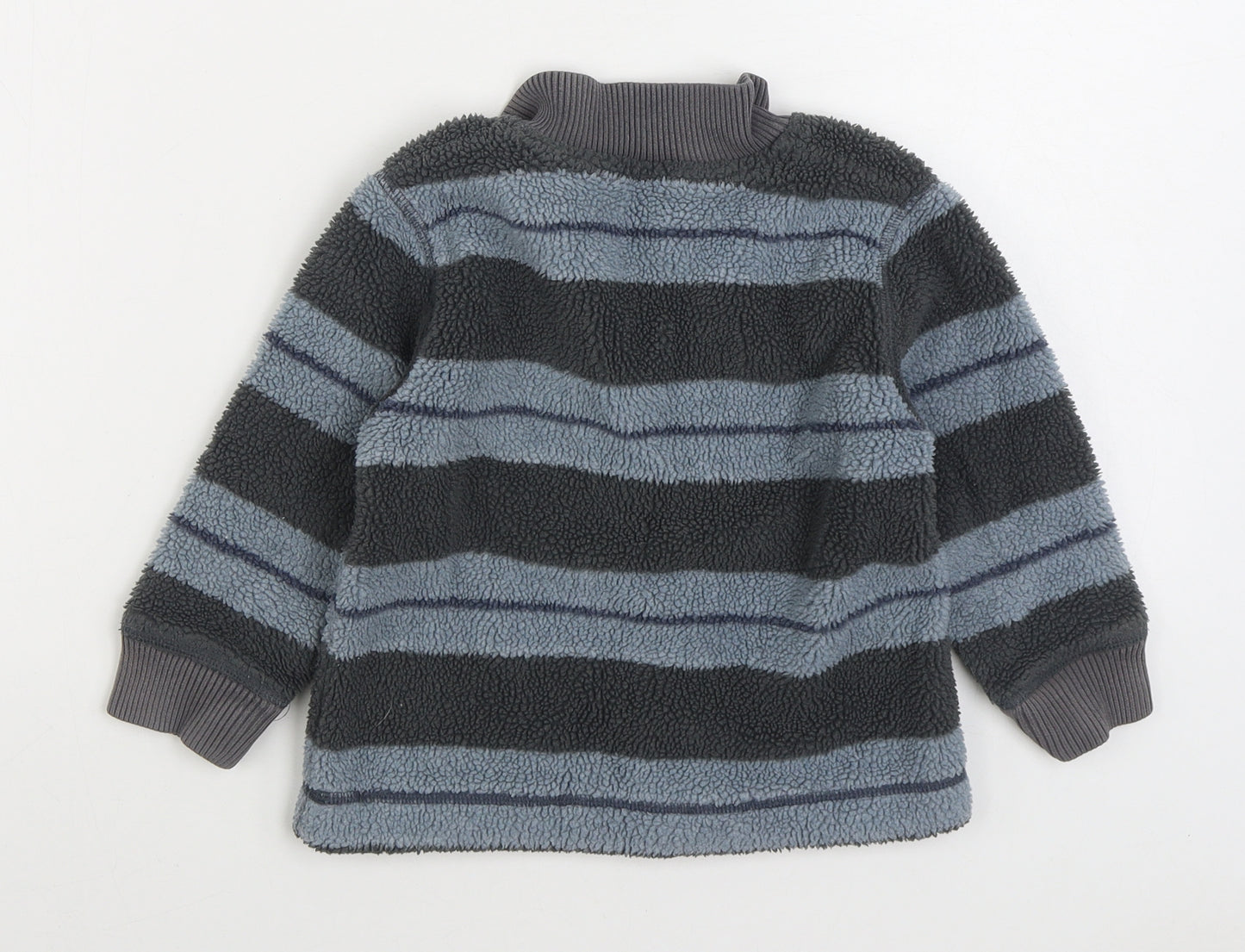 NEXT Boys Blue Striped Jacket Size 2-3 Years Zip