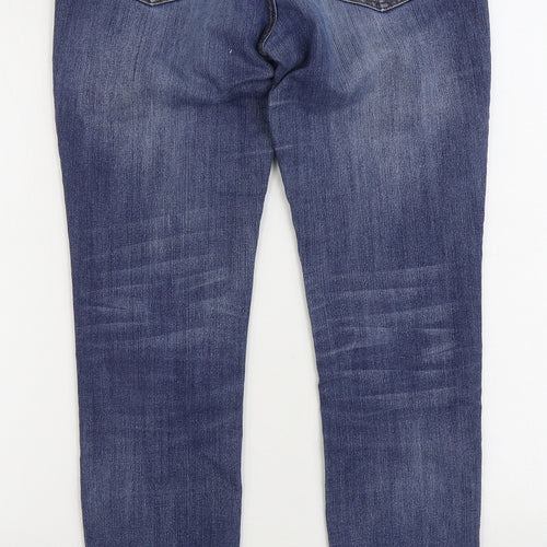 Denim & Co Womens Blue Cotton Skinny Jeans Size 10 L30 in Regular Zip