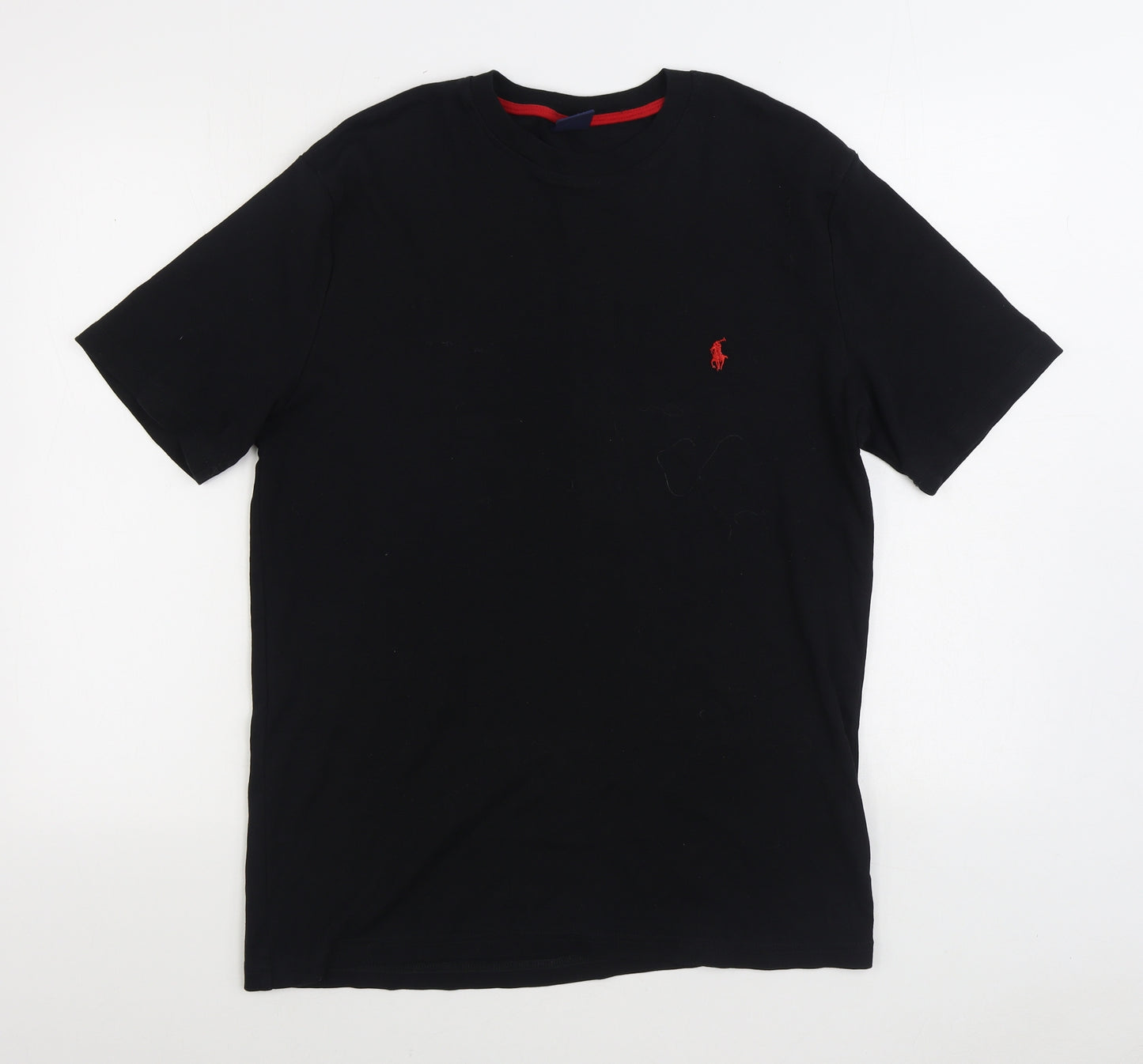 Polo by Ralph Lauren Mens Black Cotton T-Shirt Size L Round Neck