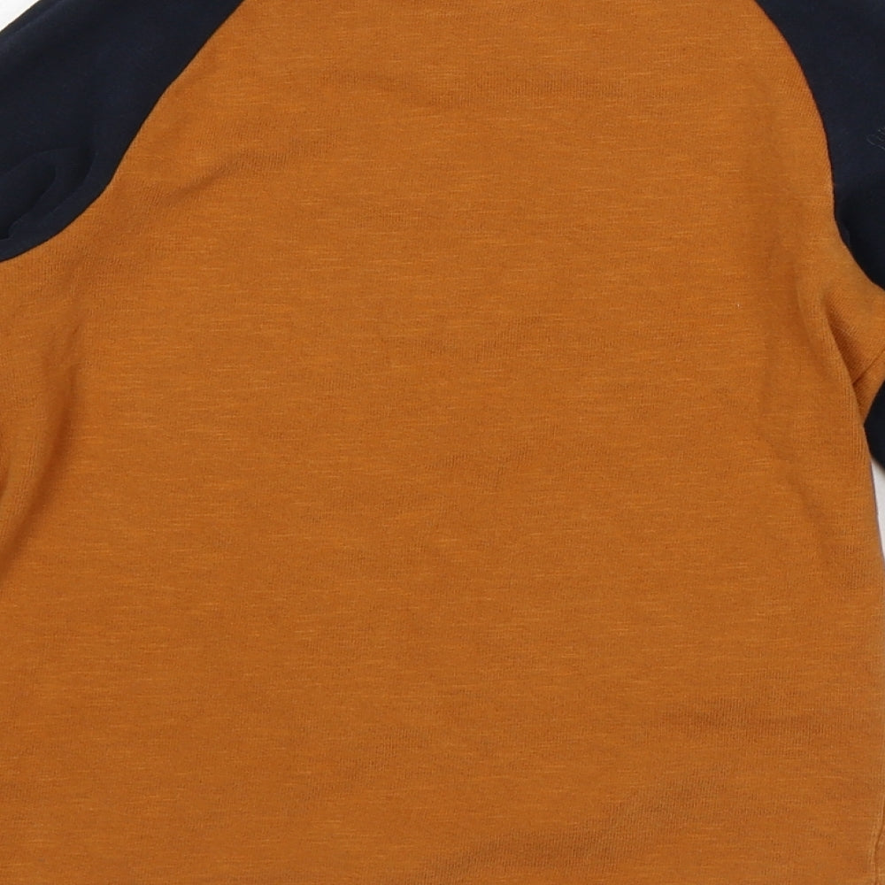 NEXT Boys Brown Striped Cotton Pullover Sweatshirt Size 5-6 Years - Car