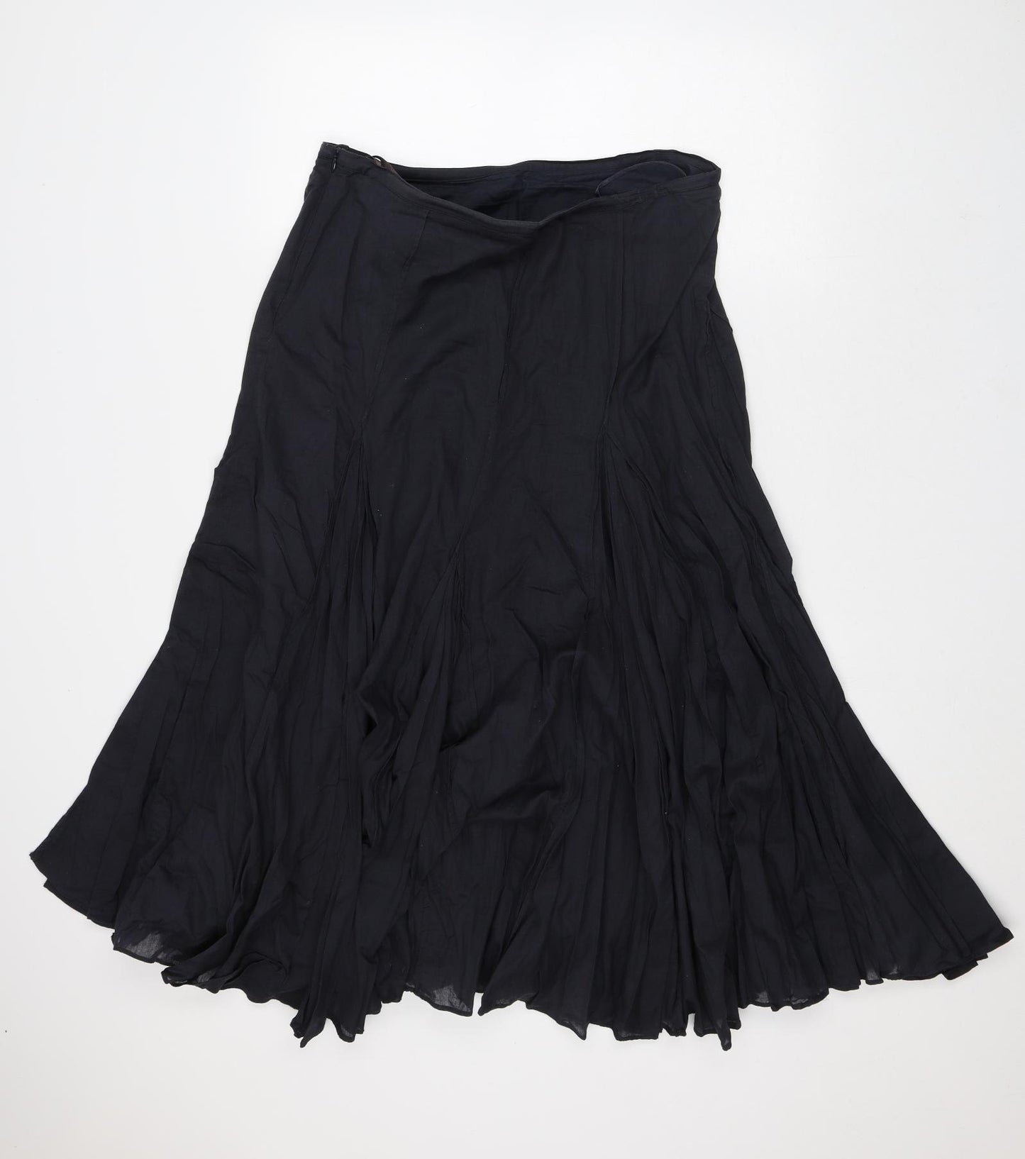 Preworn Womens Black Cotton Maxi Skirt Size M