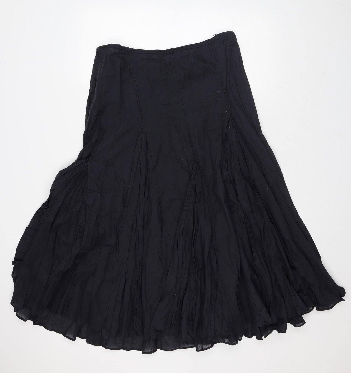 Preworn Womens Black Cotton Maxi Skirt Size M