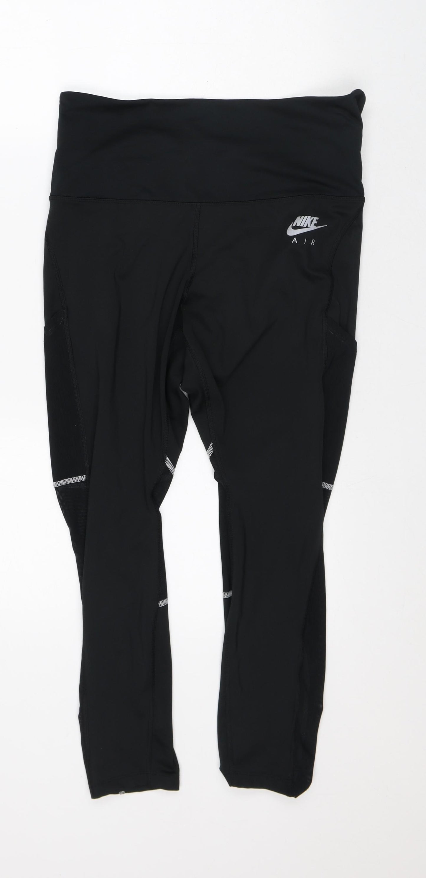 Dri-Fit Womens Black Polyester Capri Leggings Size XL L25 in