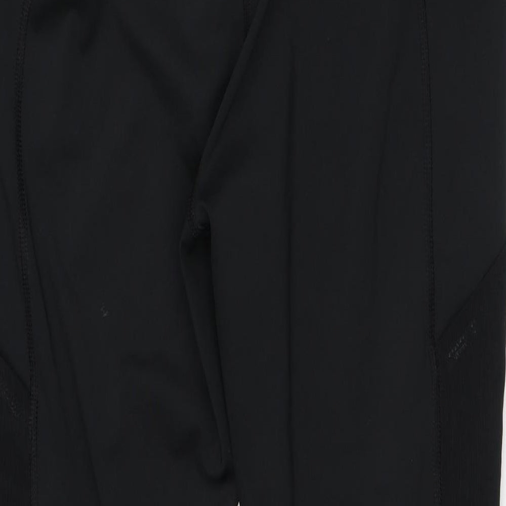 Dri-Fit Womens Black Polyester Capri Leggings Size XL L25 in