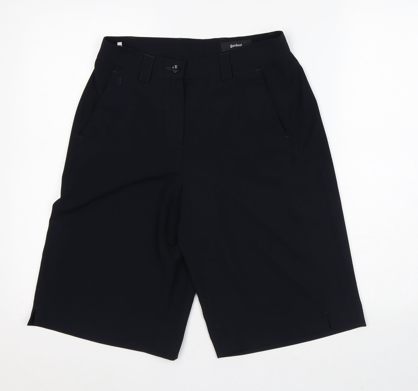 GARDEUR Womens Black Polyester Bermuda Shorts Size 10 L12 in Regular