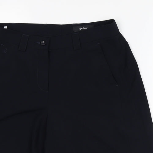 GARDEUR Womens Black Polyester Bermuda Shorts Size 10 L12 in Regular