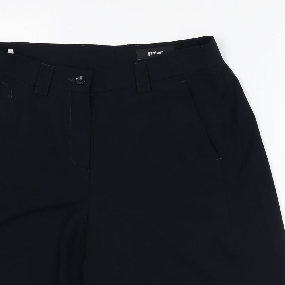 GARDEUR Womens Black Polyester Bermuda Shorts Size 10 L12 in Regular