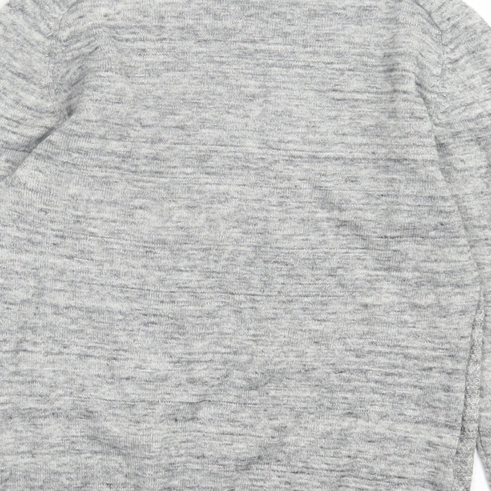 NEXT Boys Grey Crew Neck Cotton Pullover Jumper Size 5-6 Years Pullover